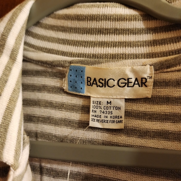 Grey white striped long sleeve top - Picture 4 of 4